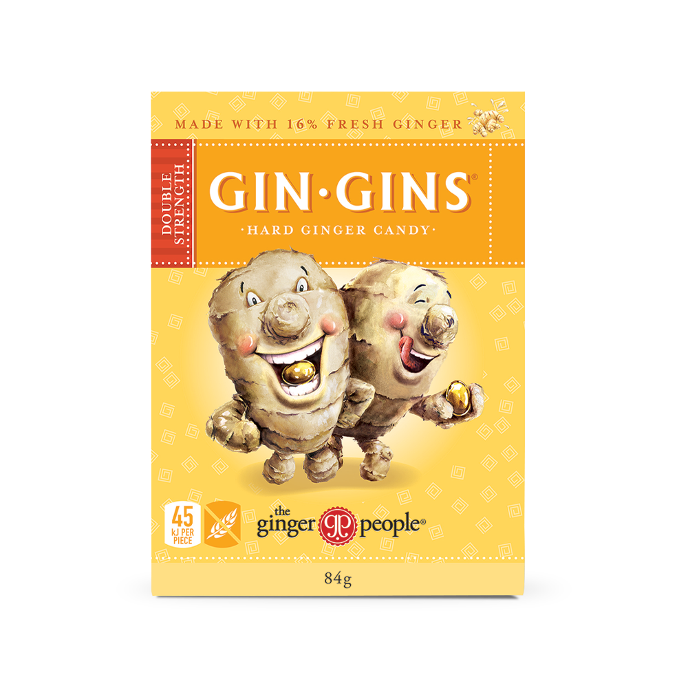 Gin Gins® Double Strength Hard Ginger Candy The Ginger People Au