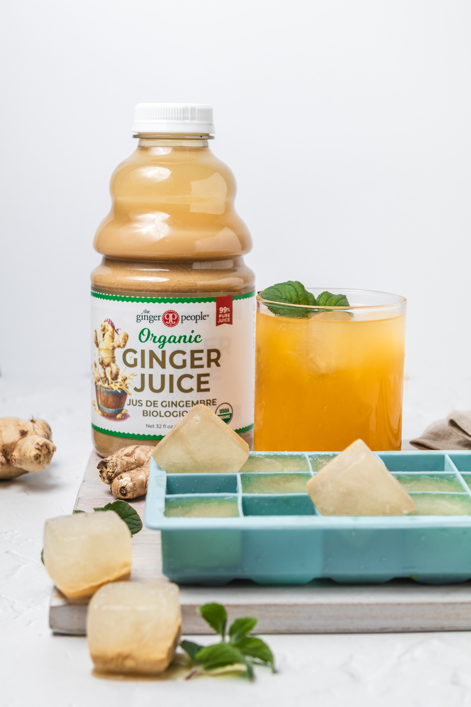 ginger juice ice cubes
